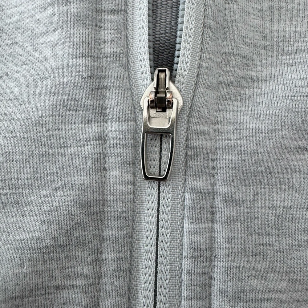 lululemon athletica Light Gray Performance Jacket with Beige Tee